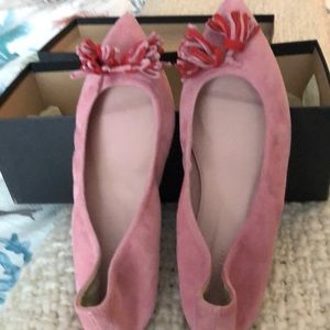 Lottie Tassel Pink Flats, Size 8, New-never worn